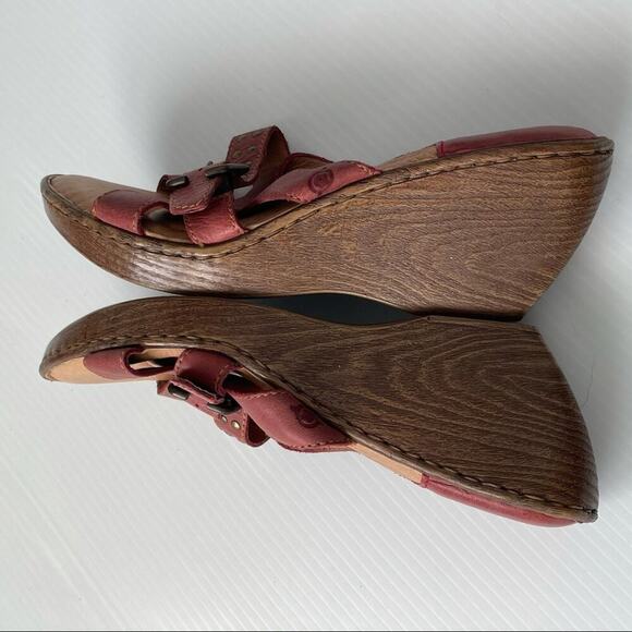 Born Smartie wedge sandals with studded detail size 12 - Picture 8 of 10